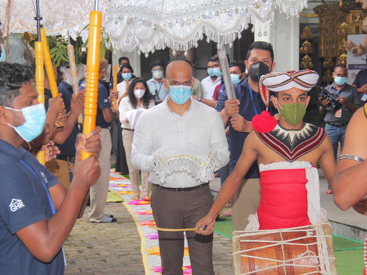 GHR Global organizes a Pirith Chanting Ceremony to bring blessings and comfort to families affected by the COVID-19 pandemic.
